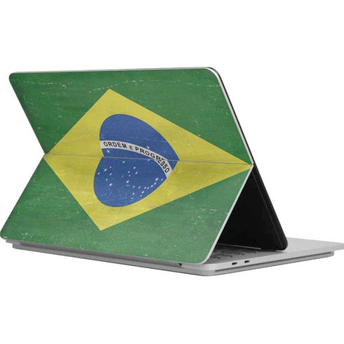Brazil Flag Distressed Surface Laptop Studio Skin